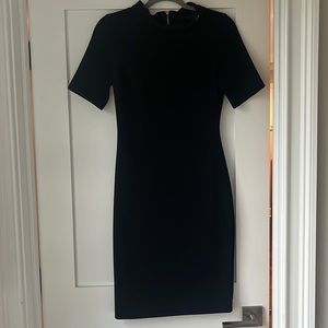 Black Badgley Mishka short sleeved sheath dress, stretchy, (conservative) - sz2